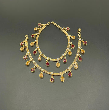 Elegant Gold-Plated Anklets