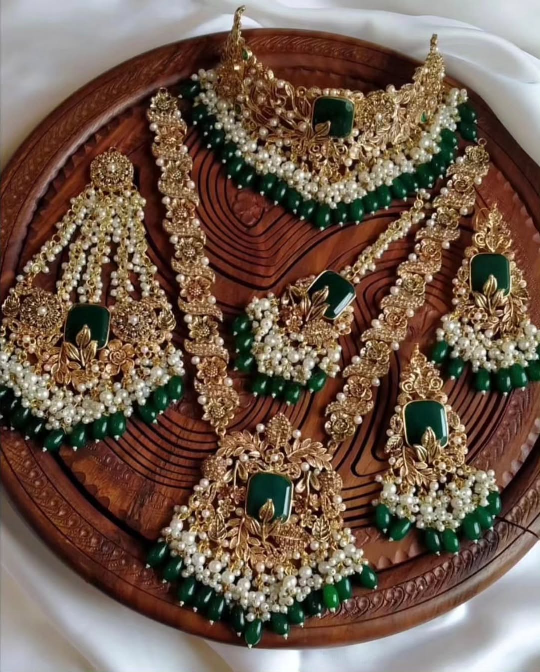 Regal Maroon Bridal Set