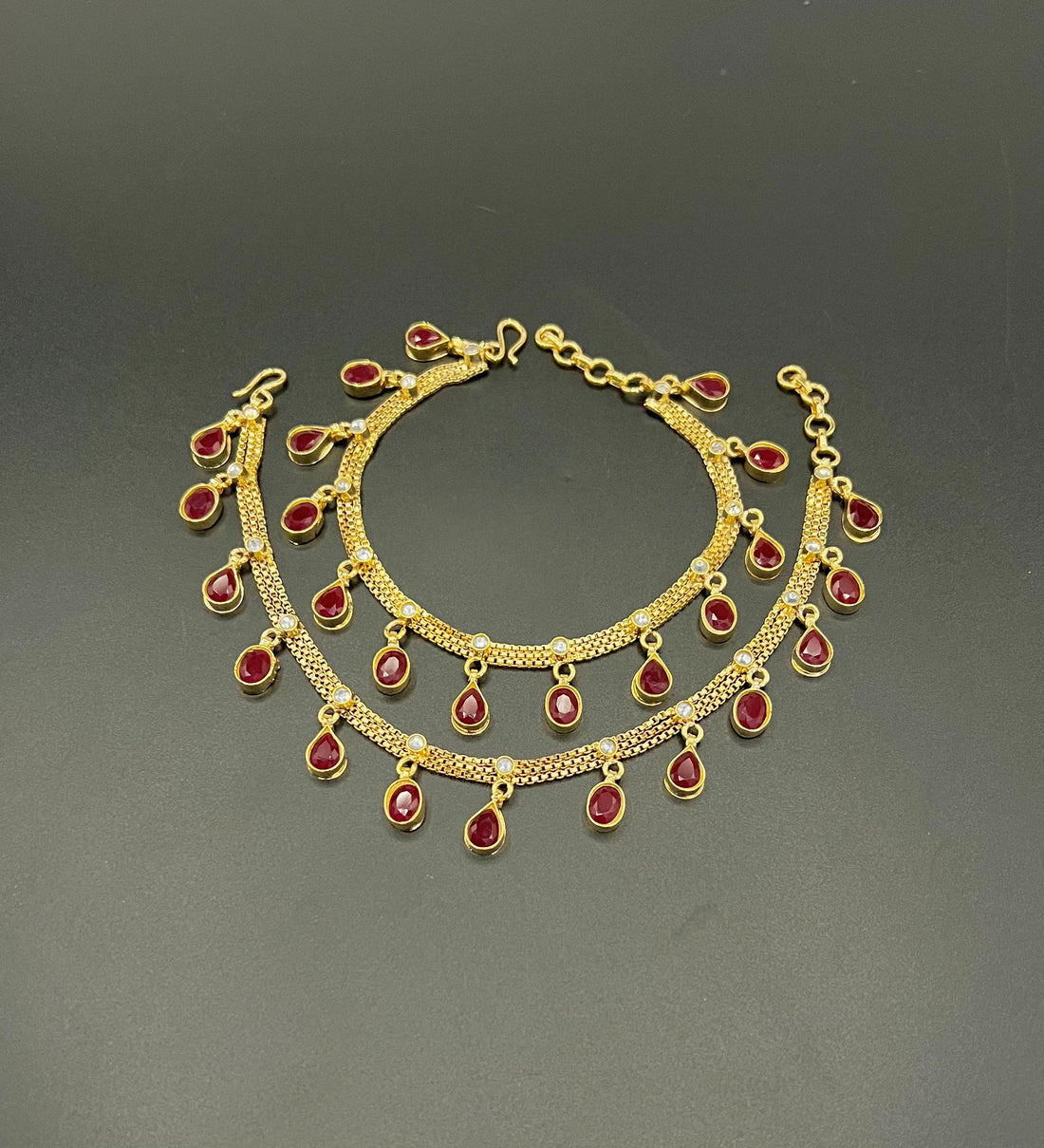 Elegant Gold-Plated Anklets